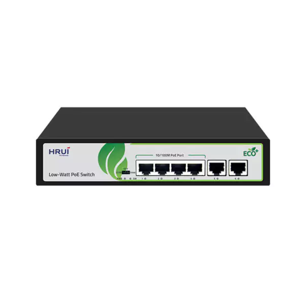 سوئیچ POE شبکه 4 پورت HRUI مدل HR902-AF-42N