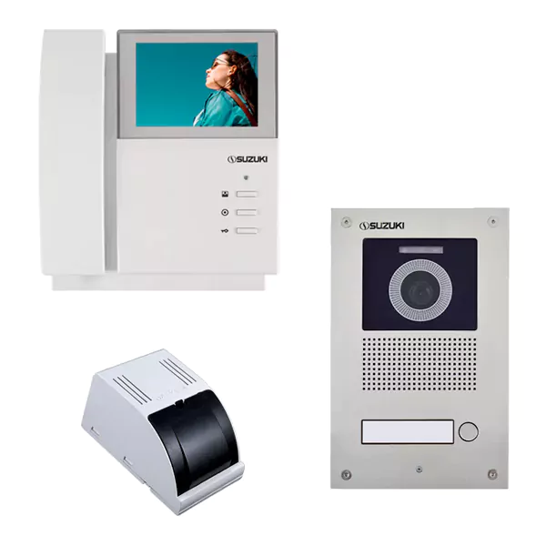 پکیج آیفون تصویری سوزوکی مدل SZ-413 یک واحدی با پنل ساده