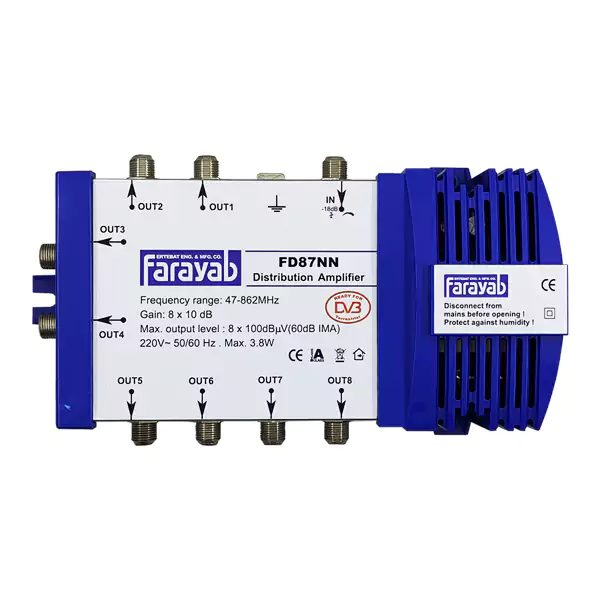تقویت کننده توزیعی 8 راه فرایاب مدل FD87NN