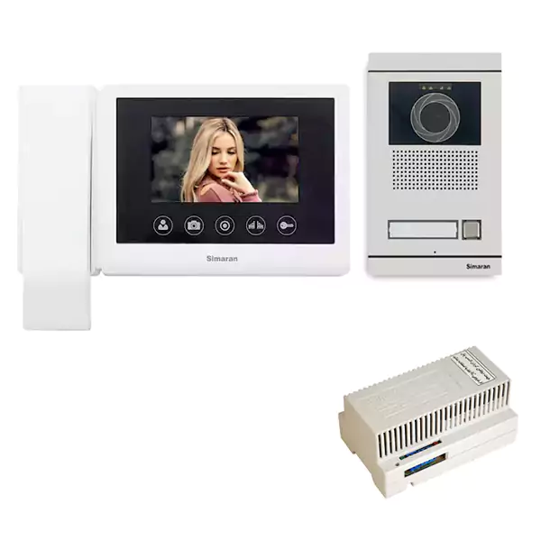پکیج آیفون تصویری سیماران مدل HS-43TKM100I تک واحدی