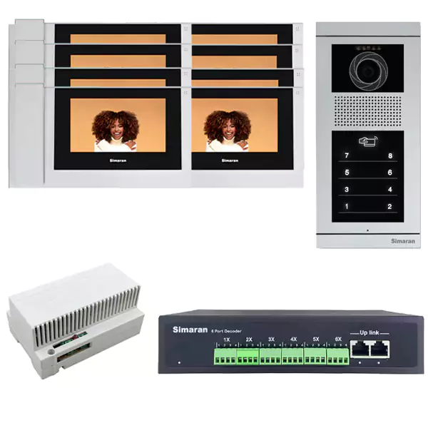 پکیج 8 واحدی دربازکن تصویری سیماران HD هفت اینچی