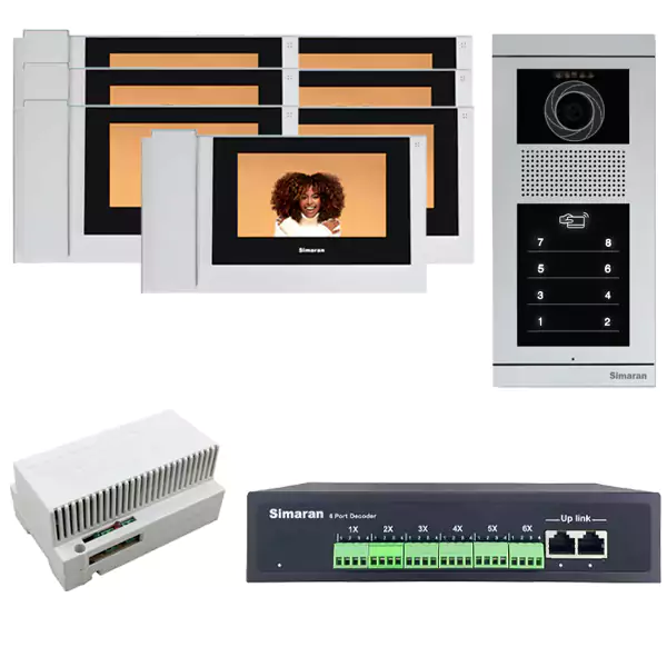 پکیج 7 واحدی آیفون تصویری سیماران HD مدل 7 اینچ
