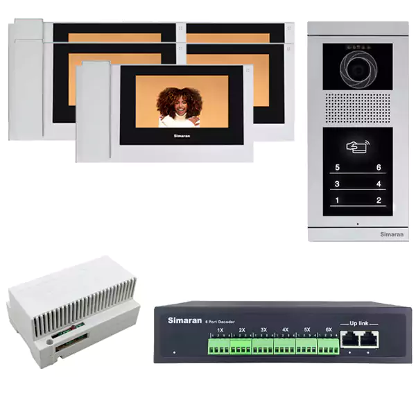 پکیج 5 واحدی آیفون تصویری 7 اینچ سیماران با کیفیت HD