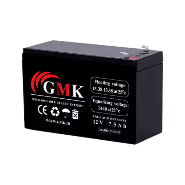 باتری 12 ولت 7.5 آمپر GMK