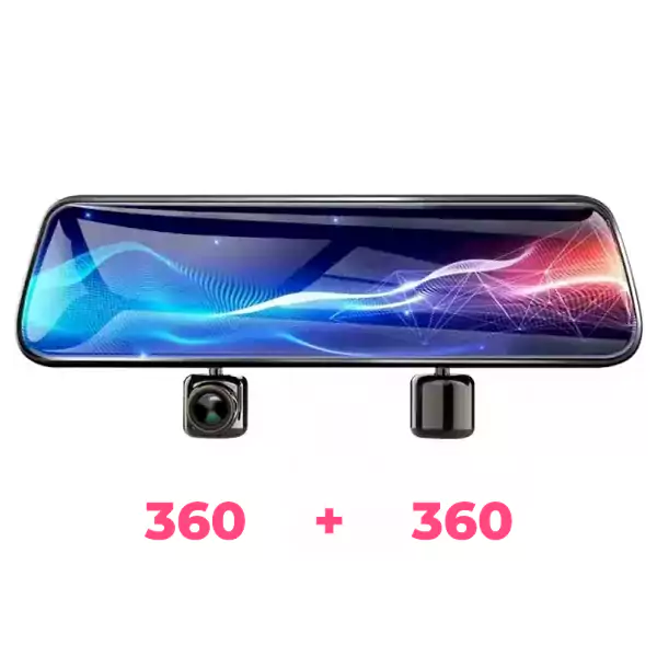 دوربین ثبت وقایع خودرو آینه ای 360 درجه جگوار M333-360
