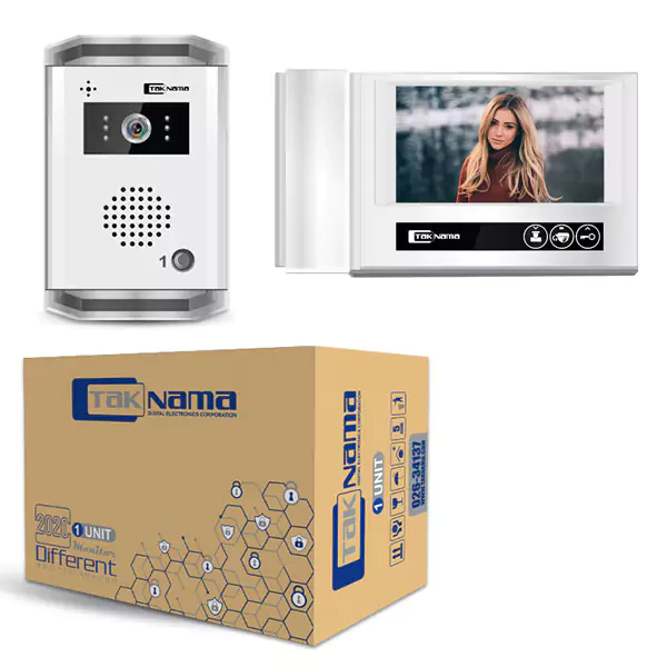 پکیج آیفون تصویری تکنما مدل D70 تک واحدی با پنل K-1UM