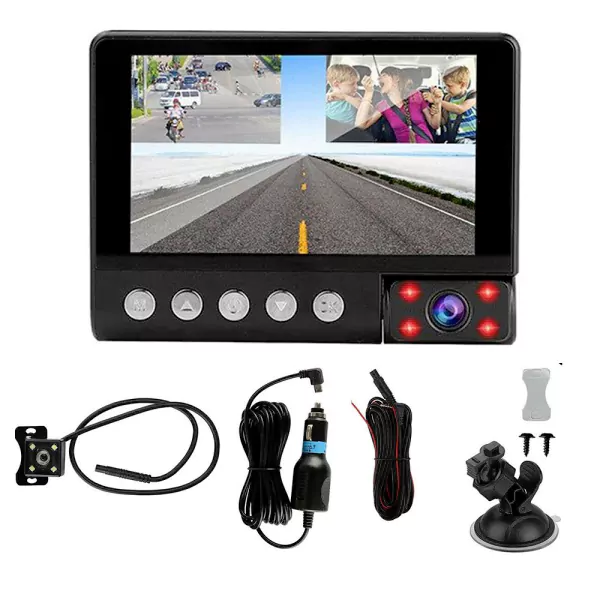 دوربین ثبت وقایع خودرو لمسی جگوار D531-Touch سه دوربینه