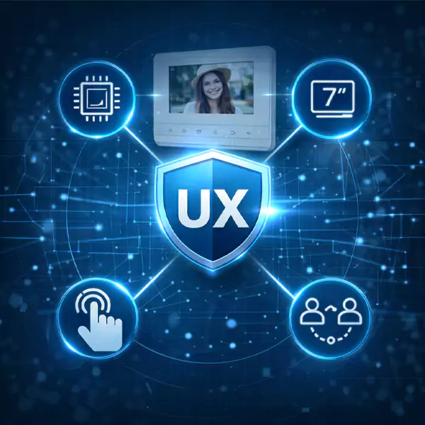 آیفون تصویری برایتون BAM 7020 با صفحه نمایش 7 اینچ Ux