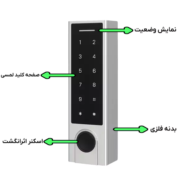 اکسس کنترل با wifi روستیک بدنه فلزی مدل RAC-730