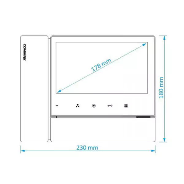 بررسی اجمالی آیفون تصویری کوماکس مدل CDV-70NM