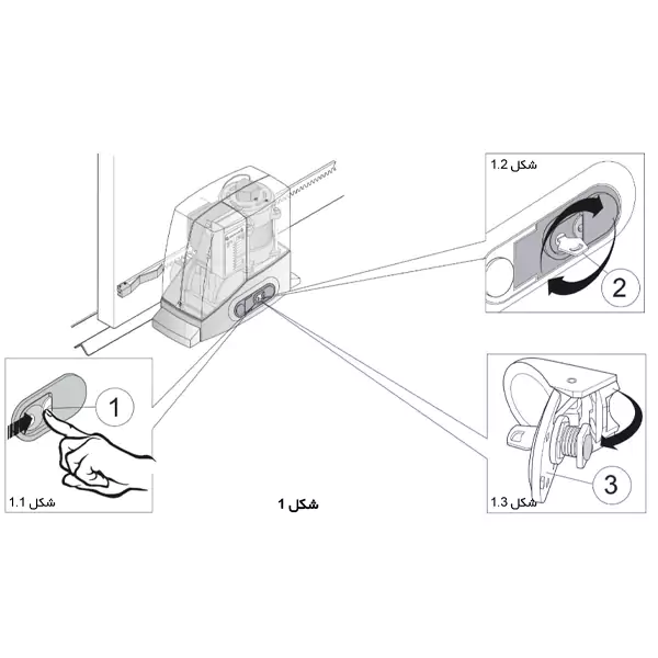 خلاص کردن درب ریلی لایف مدل ACER