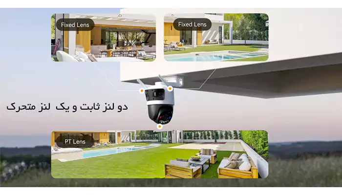 بررسی دوربین مداربسته بی‌سیم سه لنز آیمو مدل Cruiser Triple با 3+3+5 مگاپیکسل