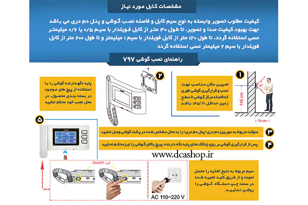 بررسی اجمالی آیفون تصویری الکتروپیک 4.3 اینچ مدل 797