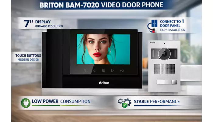 ویژگی و قابلیت های درب بازکن برایتون 7 اینچ BAM 7020