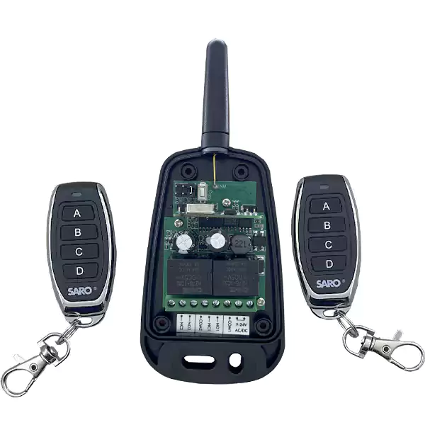 گیرنده به همراه ریموت سارو مدل RM-V2 دو کانال