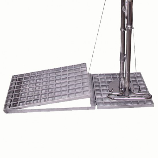 دوش و چشم شوی تمام استیل با راهبری پدالی مدل PSS502-450
