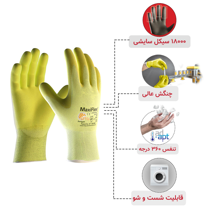 دستکش ATG مدل مکسی فلکس التیمیت – فسفری