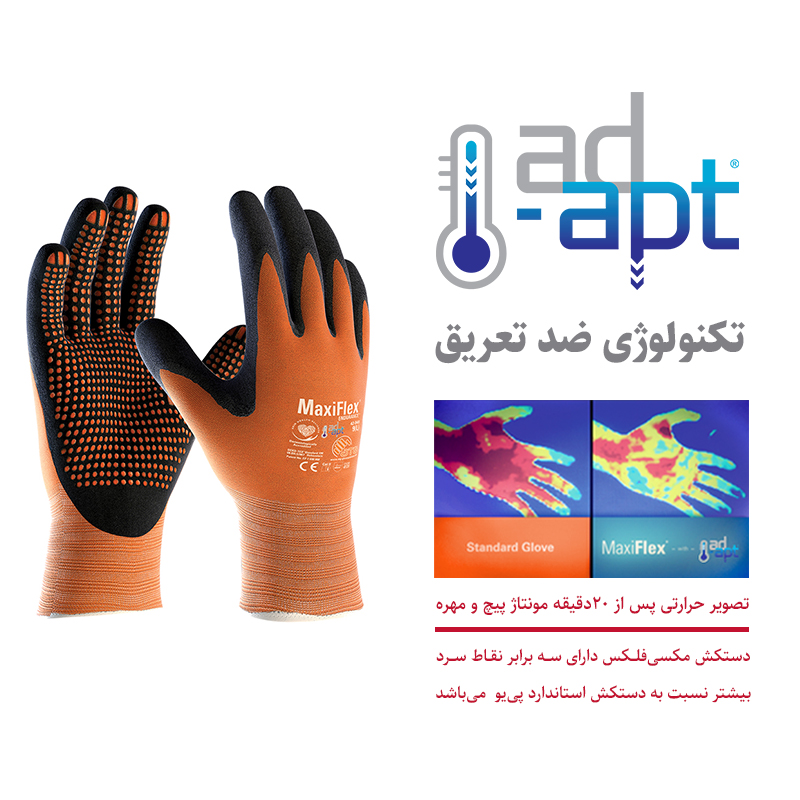 دستکش ATG مدل مونتاژکاری مکسی فلکس اندورنس – کف مواد