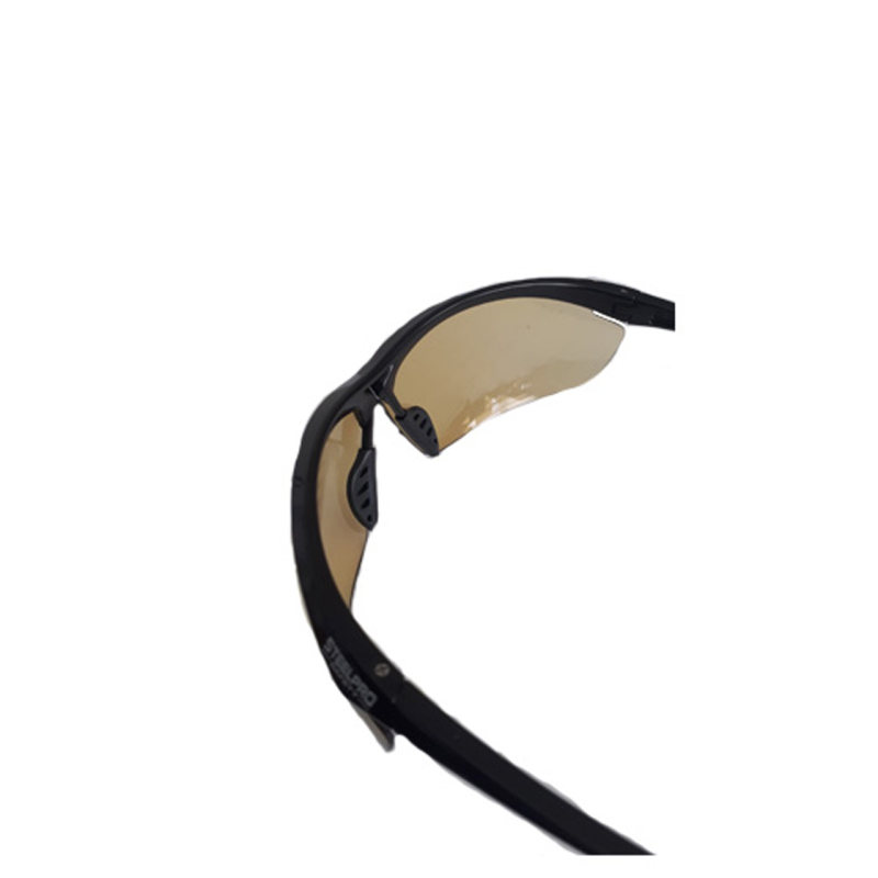 عینک ایمنی استیل پرو سیفتی مدل CARBON BROWN