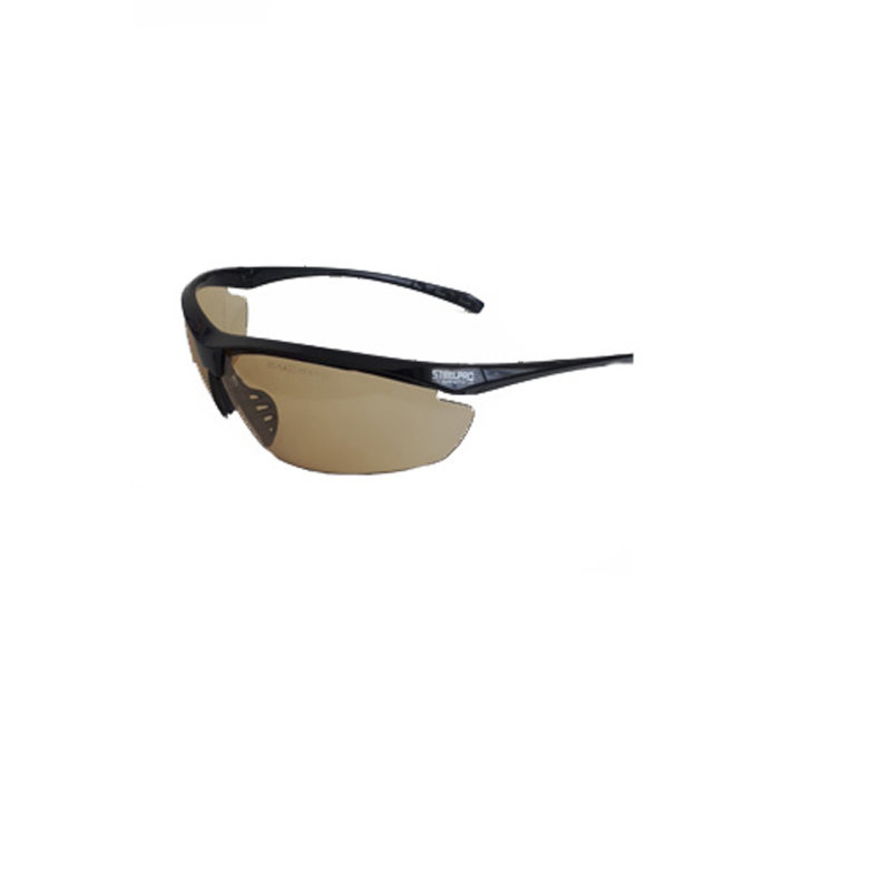 عینک ایمنی استیل پرو سیفتی مدل CARBON BROWN