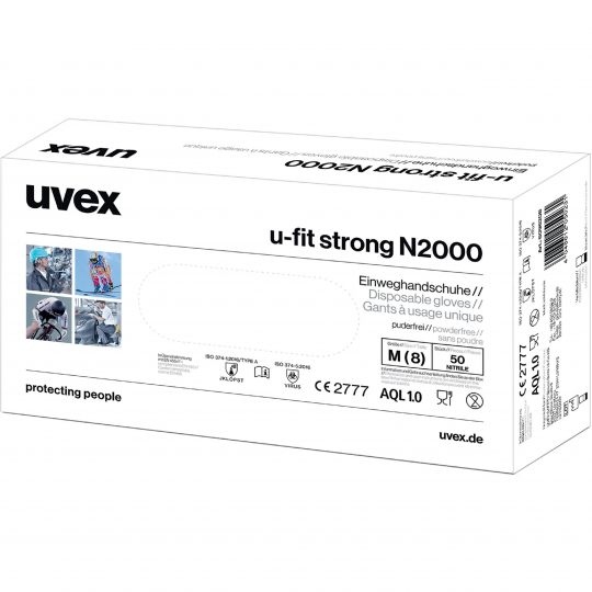 دستکش نیتریل Uvex مدل U-Fit Strong N2000