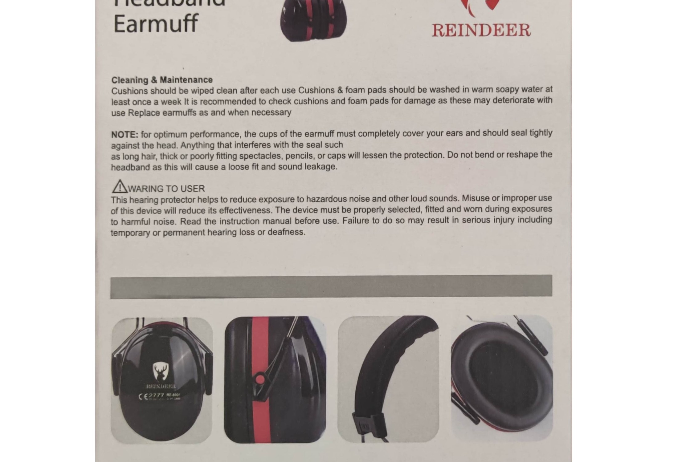 محافظ گوش ریندر مدل REINDEER RE-8001