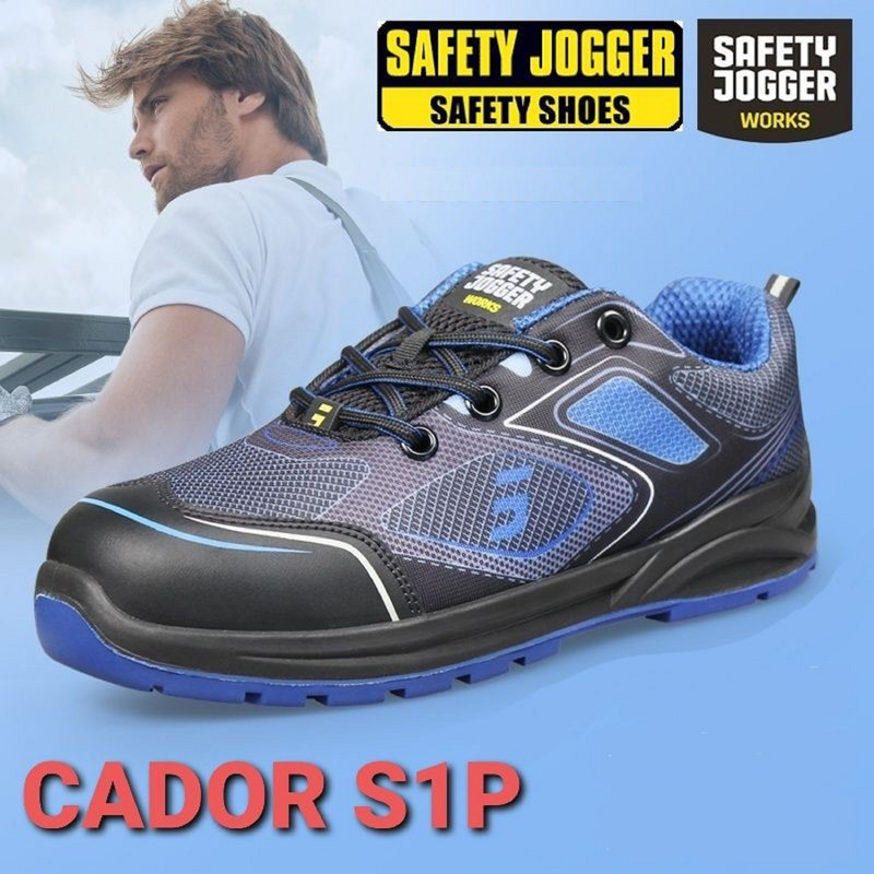 کفش ایمنی سیفتی جاگر مدل مهندسی اسپرت الکترو استاتیک CADOR-BLUE