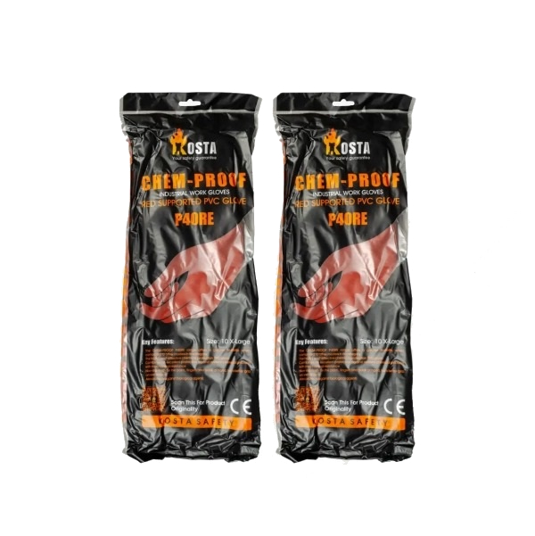 دستکش ضد اسید کاستا مدل Kosta chem proof P40RE