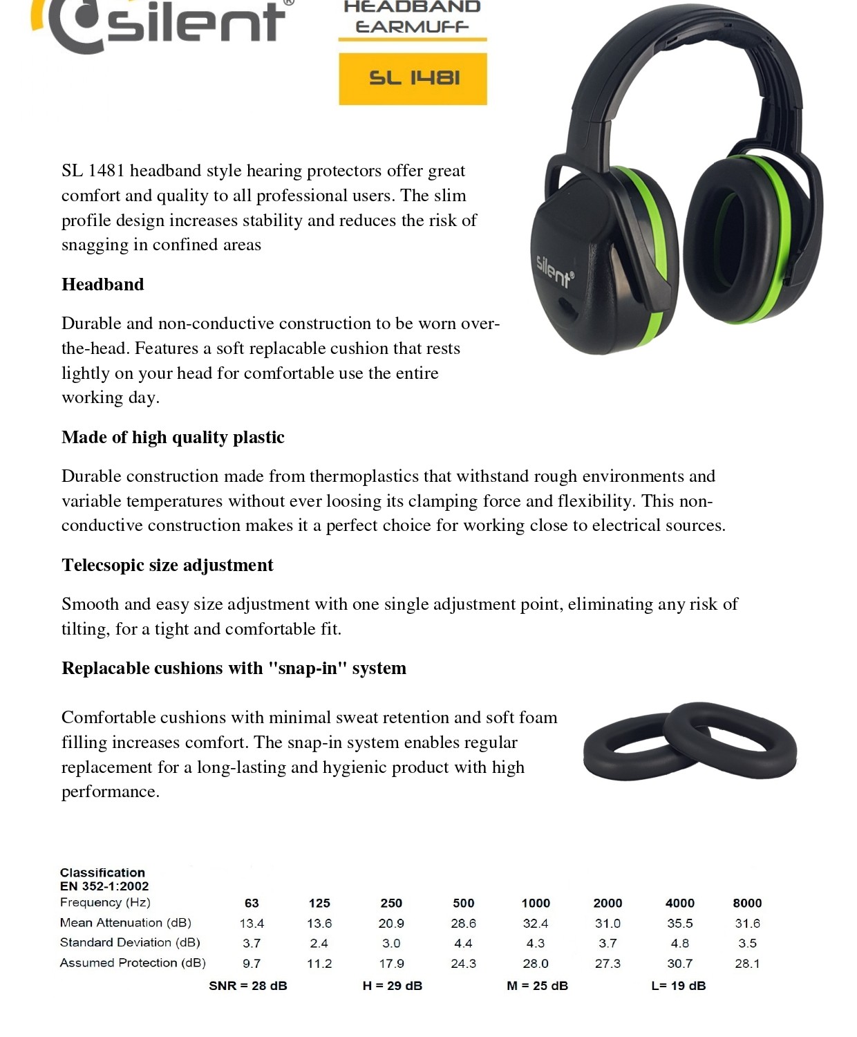 محافظ گوش سایلنت مدل Silent SL1481