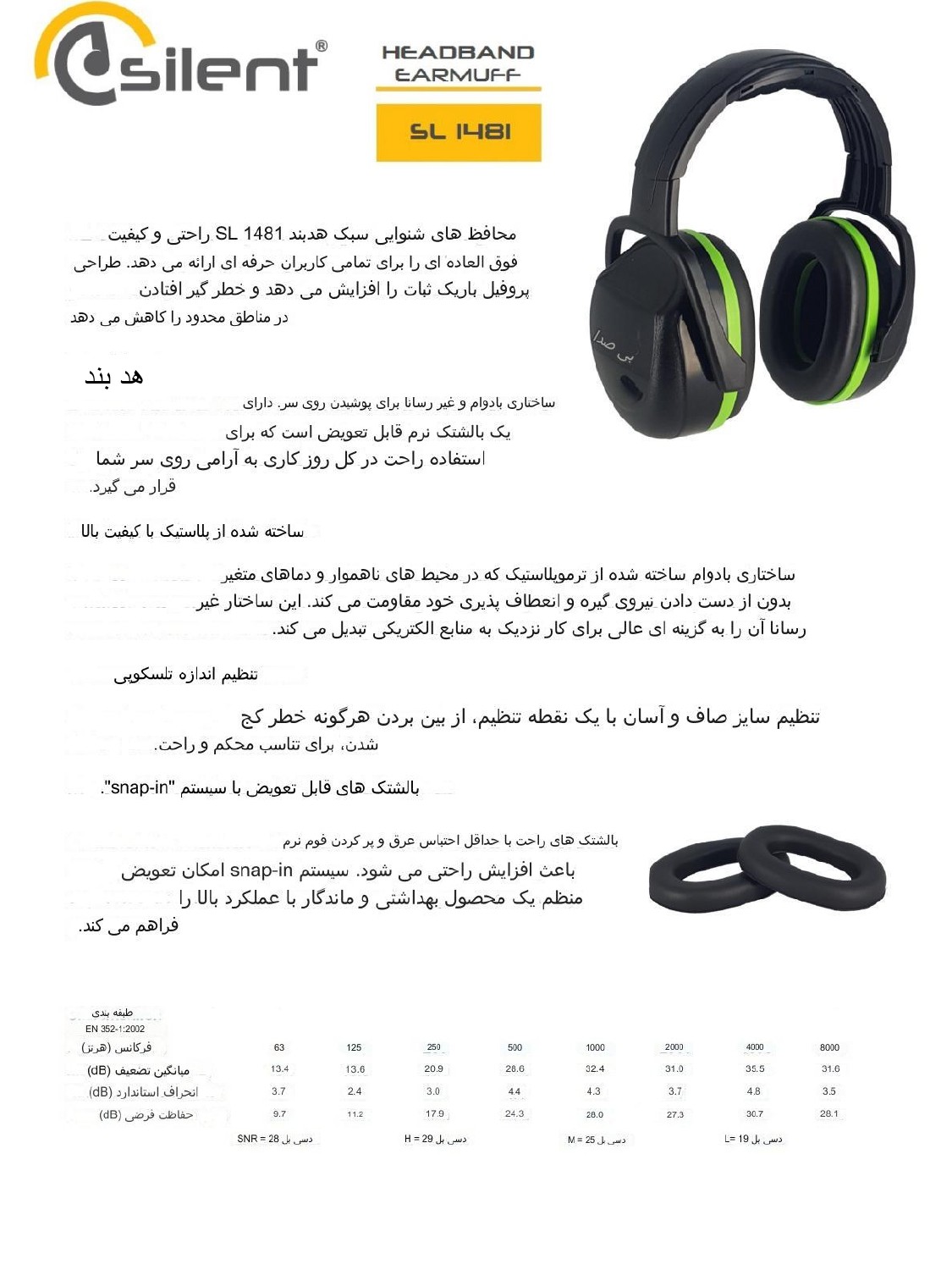 محافظ گوش سایلنت مدل Silent SL1481