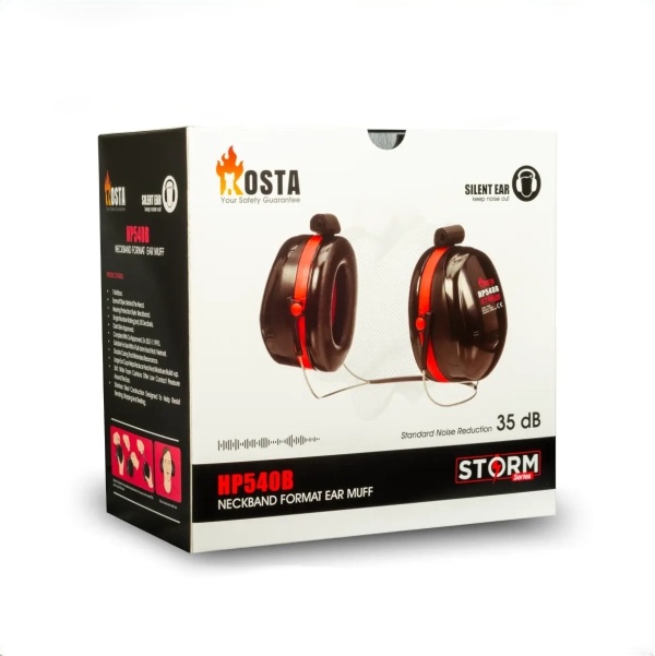 گوشی ایمنی پشت گردنی کاستا مدل KOSTA STORM HP540B