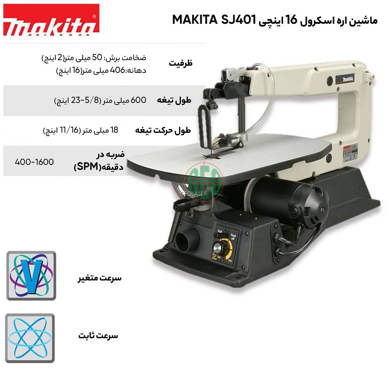 اره مویی برقی ماکیتا مدل SJ401