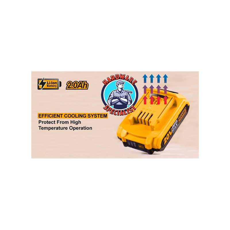 باطری شارژی 20 ولت 2 آمپر اینکو مدل FB-LI-20011