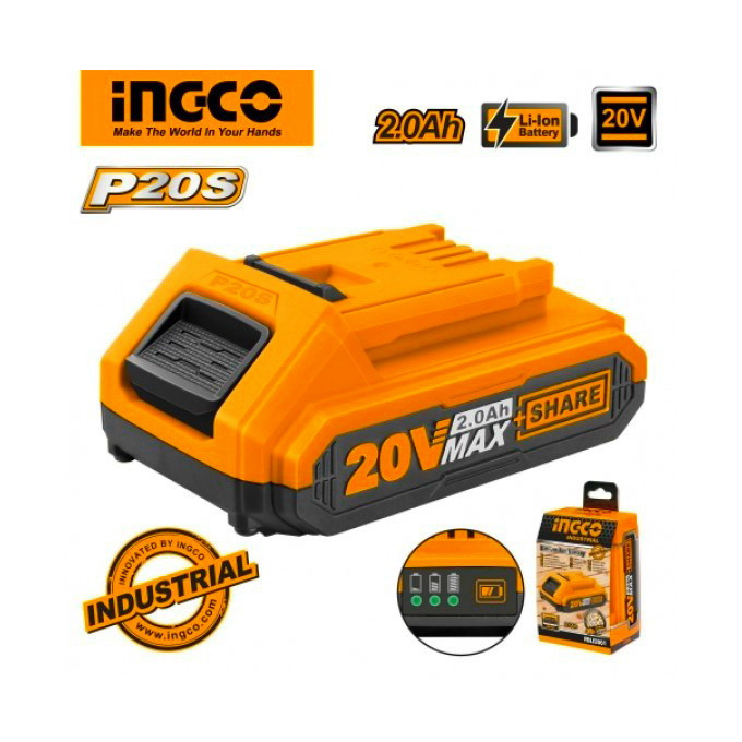 باتری شارژی 20 ولت 2 آمپر اینکو مدل FBLI20011-20v-2.0Ah