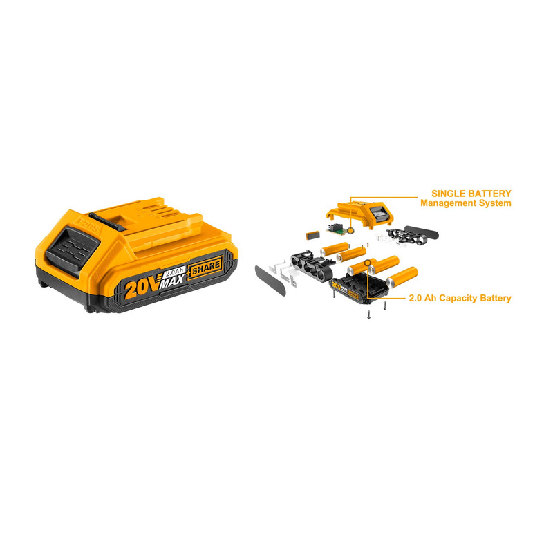 باتری شارژی 20 ولت 2 آمپر اینکو مدل FBLI20011-20v-2.0Ah