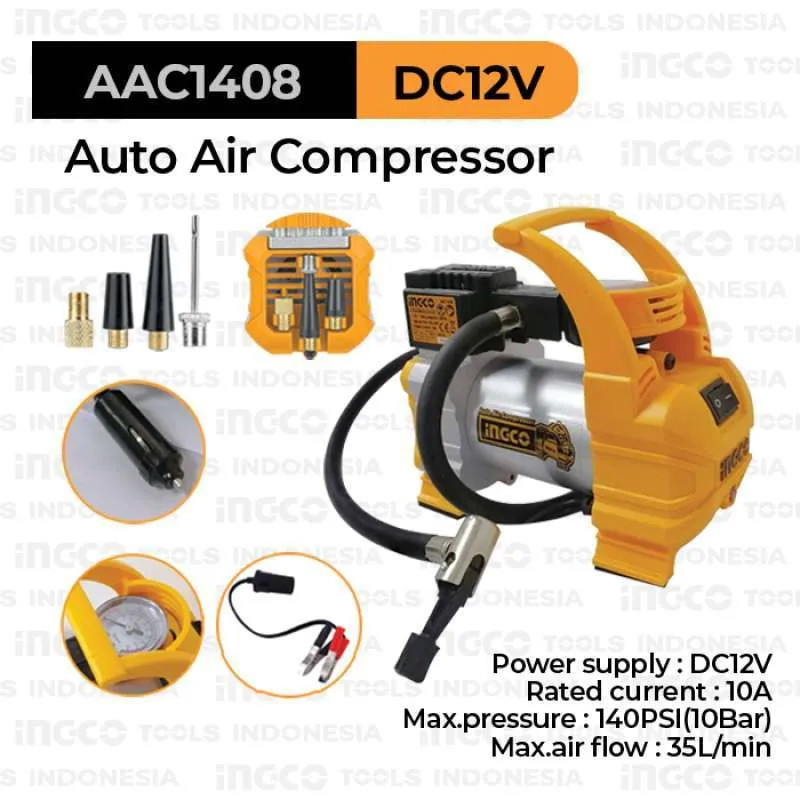کمپرسور هوا فندکی اینکو مدل AAC-1408