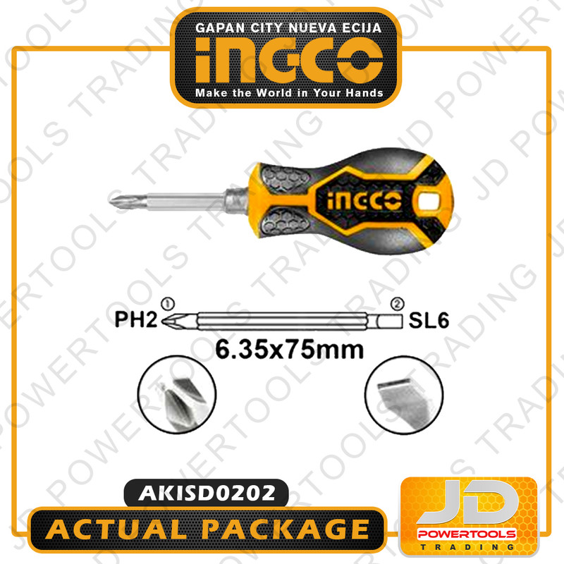 پیچ گوشتی دو سر اینکو مدل AKISD-0202