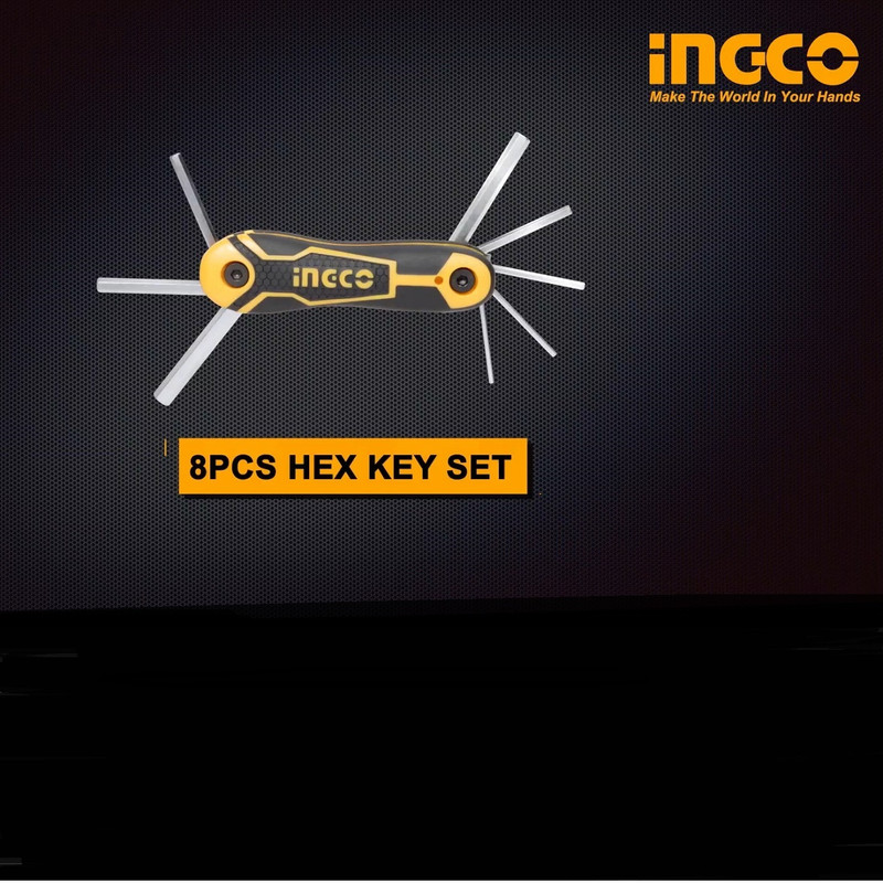 آچار آلن شش گوش اینکو مدل HHK-14081 مجموعه 8 عددی