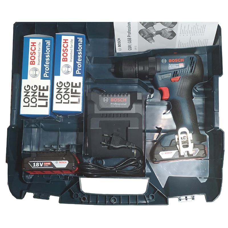 پیچ گوشتی شارژی چکشی بوش مدل GSB 18 V 50Extra brushless
