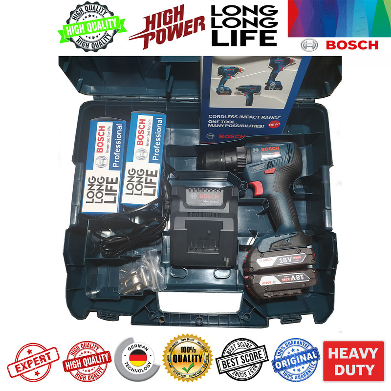 پیچ گوشتی شارژی چکشی بوش مدل GSB 18 V 50Extra brushless
