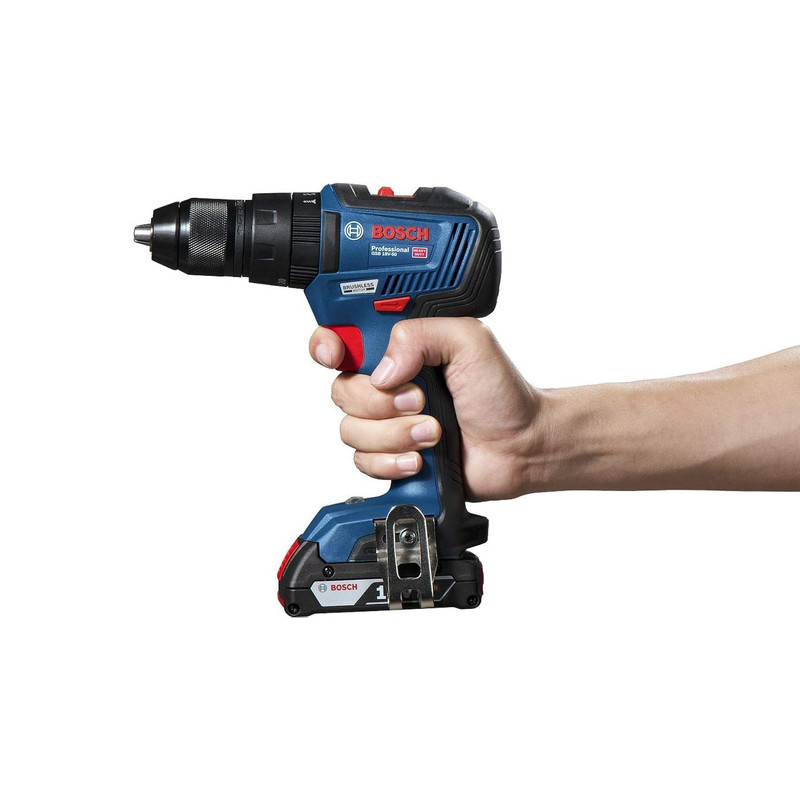 دریل شارژی چکشی بوش مدل GSB 18V-50 EC Motor + 3 Extra