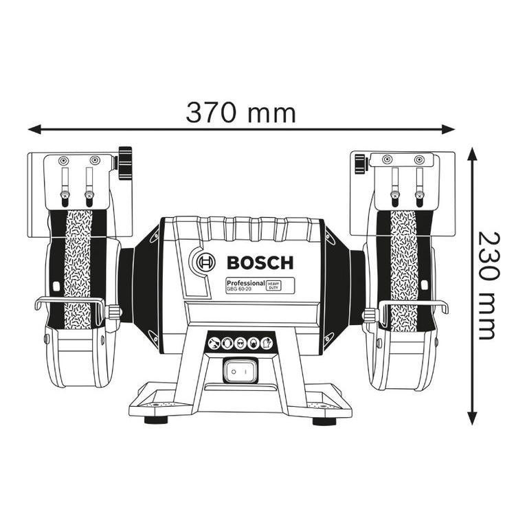 سنگ رومیزی بوش مدل GBG 60-20 + 2 Extra
