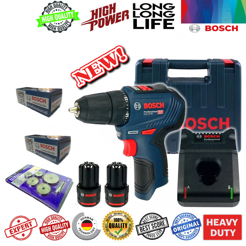 دریل چکشی شارژی بوش مدل GSB12 V 30
