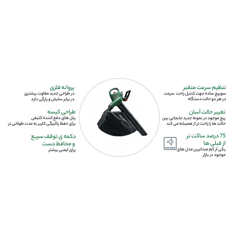 دستگاه دمنده و مکنده بوش مدل Universal Garden Tidy