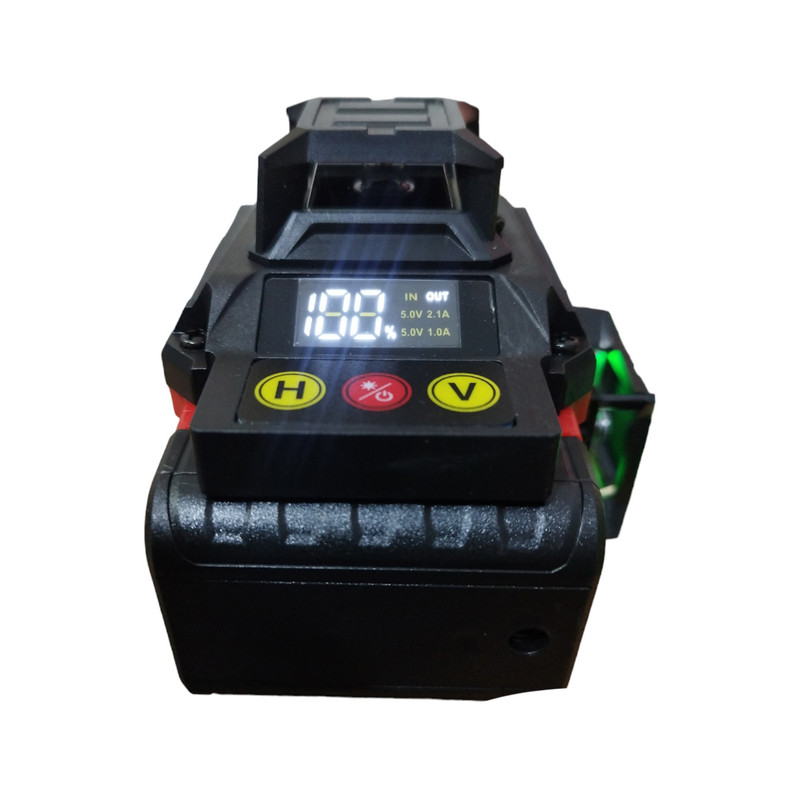 تراز لیزری میلواکی مدل 4 بعدی نور سبز کدHR3052 4D 16 Lines Box