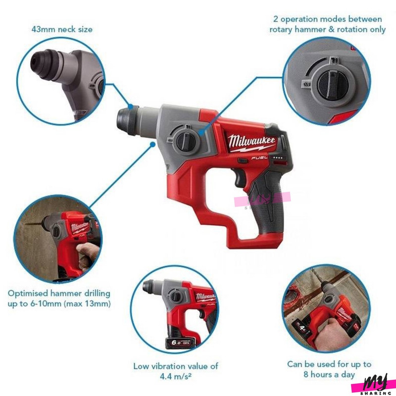 دریل بتن کن شارژی میلواکی مدل M12 CH-0C