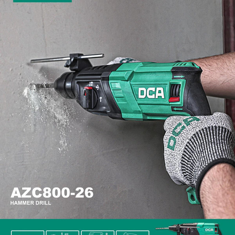 دریل بتن کن دی سی ای مدل AZC800-26
