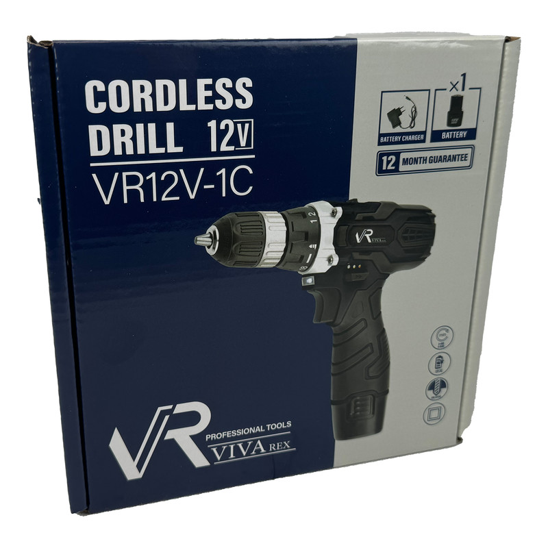 پیچ گوشتی شارژری تک باتری ویوارکس مدل VR12V-1C کد 1