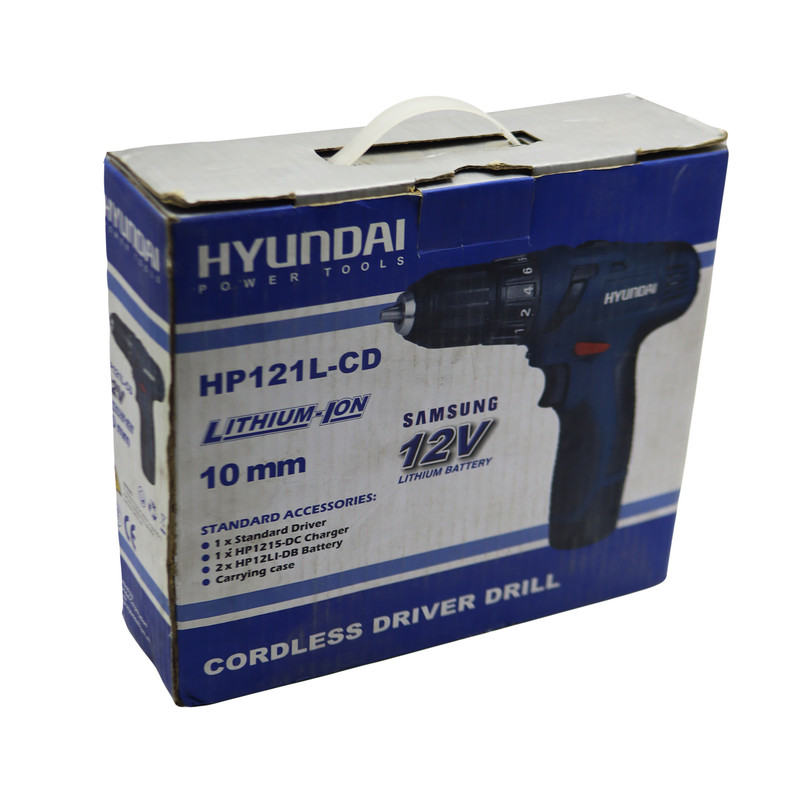 دریل پیچ گوشتی هیوندای مدل شارژی کد YP-HP121L-CD