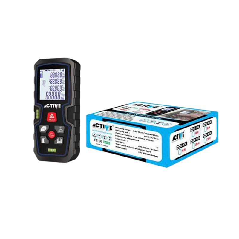 متر لیزری شارژی اکتیو تولز مدل AC-76120L